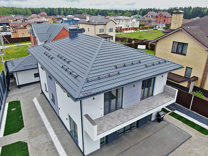 Купить Металлочерепица Гранд Лайн / Grand Line, Kvinta plus, Satin 0,5 цвет RAL3009 красная окись - изображение 10